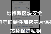 比特派区块安全  该钱包守旧硬件加密芯片保护私钥
